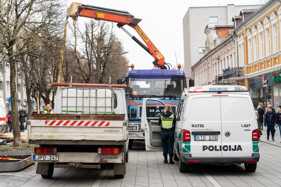 Darbo inspekcija dėl incidento Laisvės alėjoje pradėjo tyrimą: įžvelgia pažeidimų