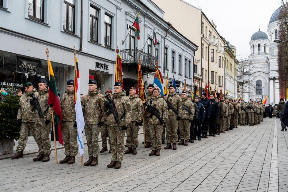 Vasario 16-oji Kaune – su šimtais vėliavų ir pasididžiavimo jausmu