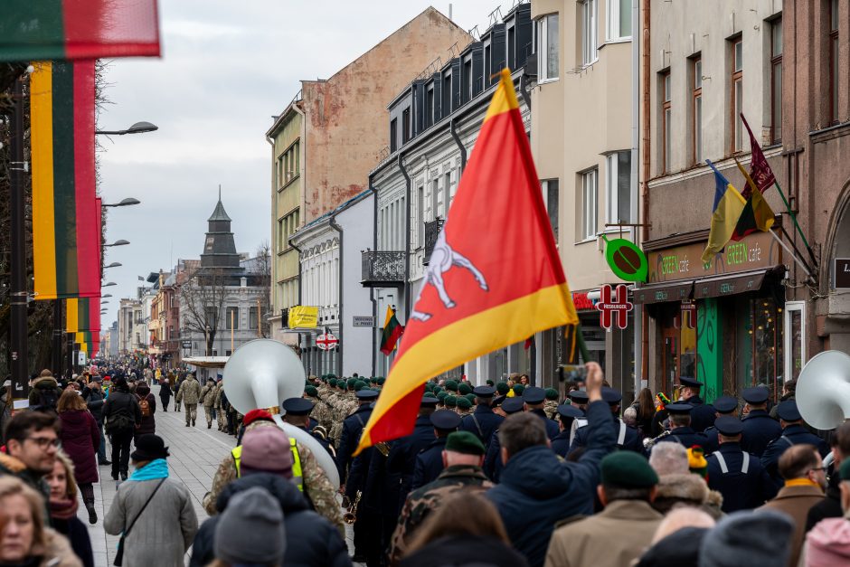 Vasario 16-oji Kaune – su šimtais vėliavų ir pasididžiavimo jausmu