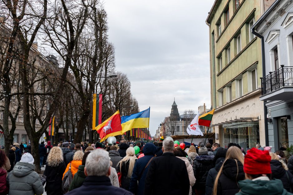 Vasario 16-oji Kaune – su šimtais vėliavų ir pasididžiavimo jausmu