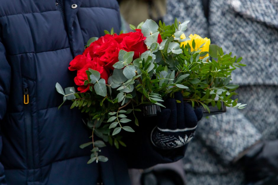 Atidengtas memorialinis biustas P. Bingeliui