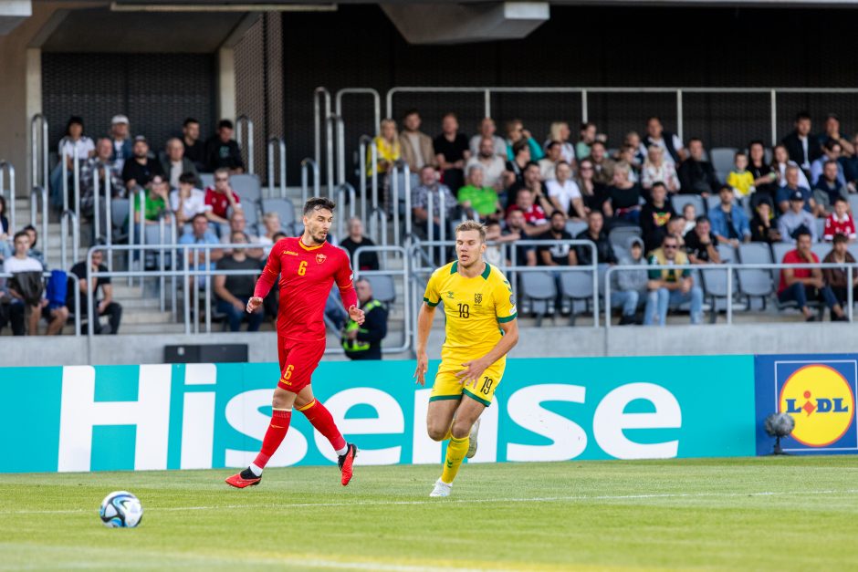 Dramatiškas sugrįžimas: Lietuvos futbolininkai nuliūdino Juodkalniją