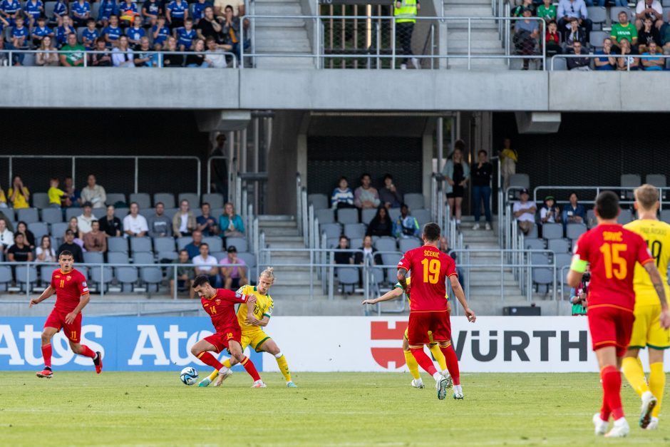 Dramatiškas sugrįžimas: Lietuvos futbolininkai nuliūdino Juodkalniją