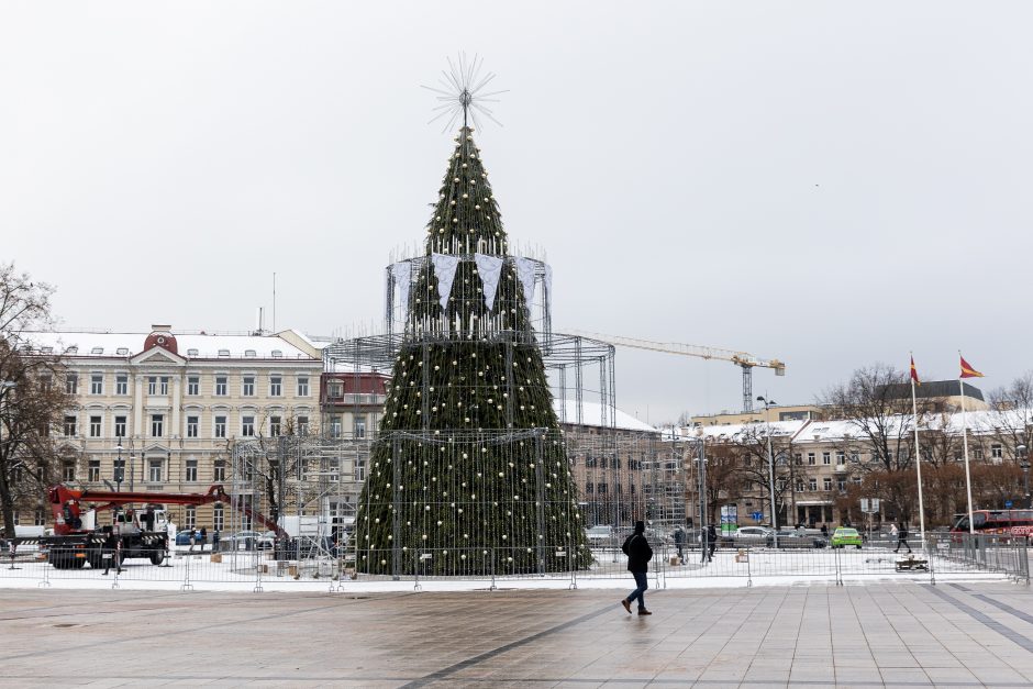 Šeštadienį Vilniuje – kalėdinės eglės įžiebimas: šiemet atrodys kaip tortas