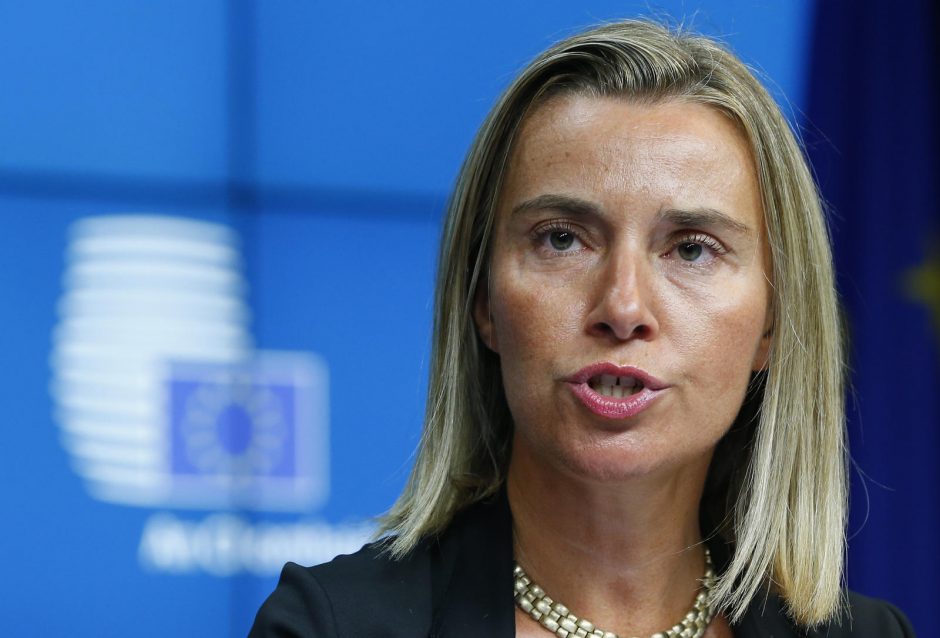 F. Mogherini: ES pagrindinis prioritetas – išsaugoti migrantų gyvybes