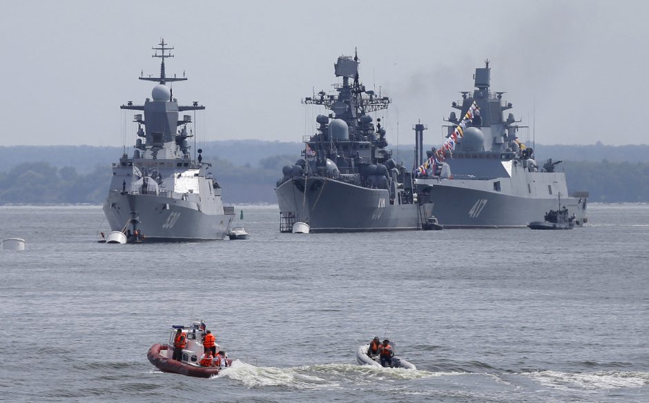 Netoli Latvijos vandenų vėl pastebėtas Rusijos karinis laivas