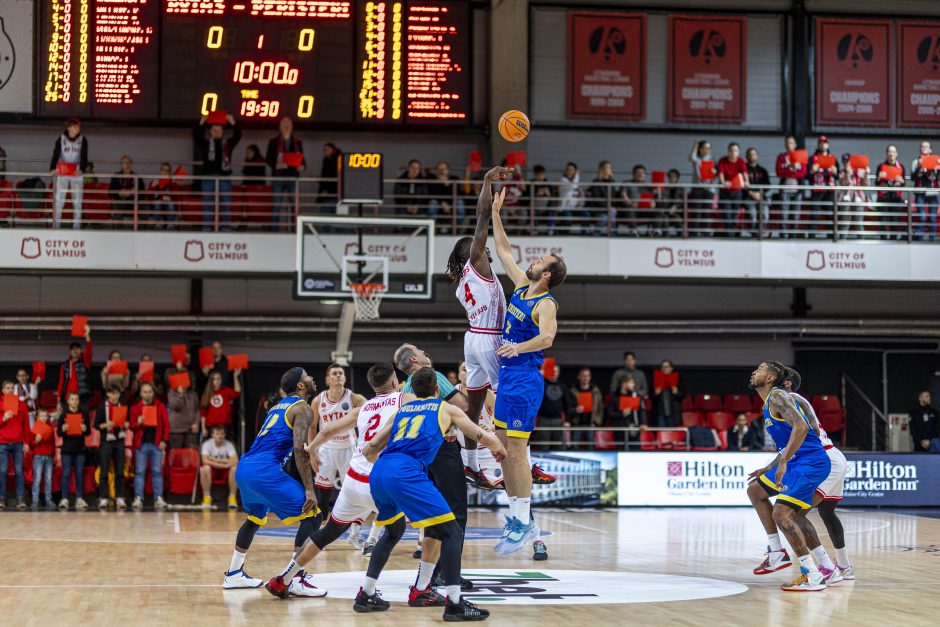 Pergalė Čempionų lygoje: „Rytas“ nepaliko vilčių V. Spanoulio auklėtiniams