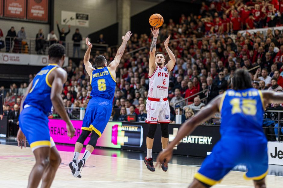 Pergalė Čempionų lygoje: „Rytas“ nepaliko vilčių V. Spanoulio auklėtiniams