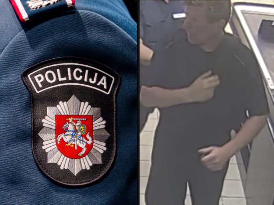 Policija ieško šio vyro – prie parduotuvės švaistėsi peiliu (gal pažinsite?)