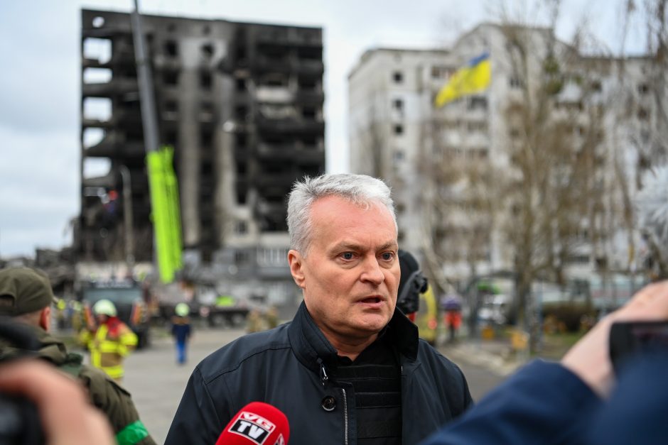 Borodianką aplankęs G. Nausėda: kiekvienas žudikas ir prievartautojas sulauks atpildo