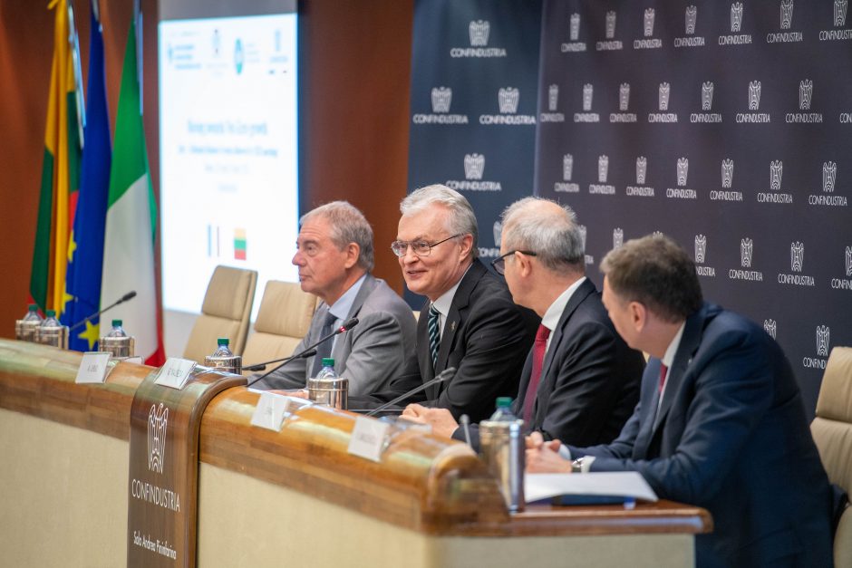 G. Nausėda susitiko su Italijos vadovais: sako matantis didelius Ukrainos draugus