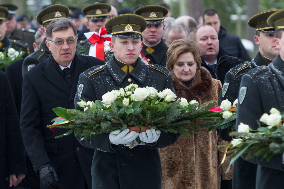 Antakalnio memoriale vyko Sausio 13-osios aukų pagerbimo ceremonija