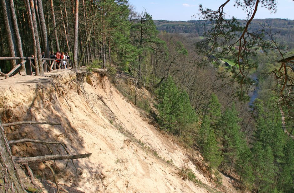 Sudarytas pavojingų šlaitų Vilniuje žemėlapis