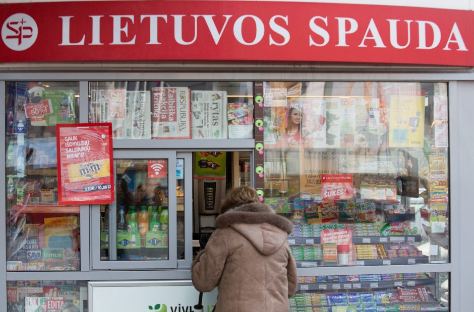 Vilniuje peiliu ginkluotas vyras apiplėšė spaudos kioską