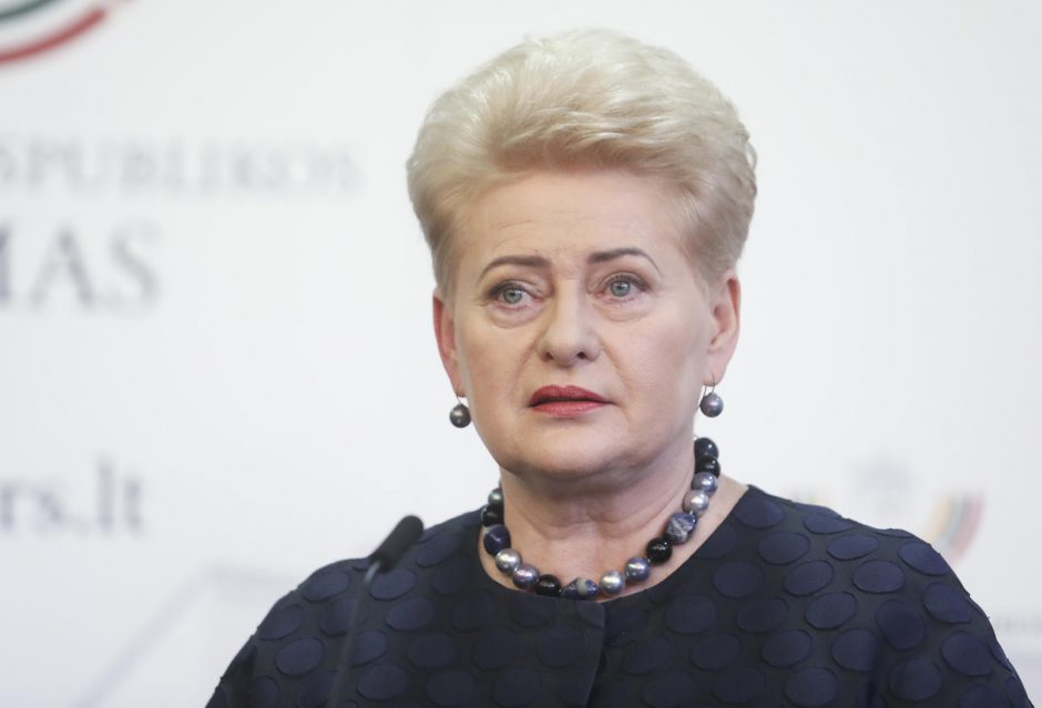D. Grybauskaitė: valstybės vadovai turi rodyti pavyzdį skiepydamiesi nuo COVID-19