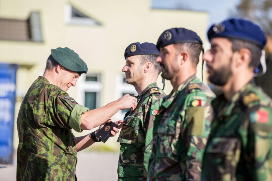 Iš Lietuvos išlydėta Portugalijos karių rotacija