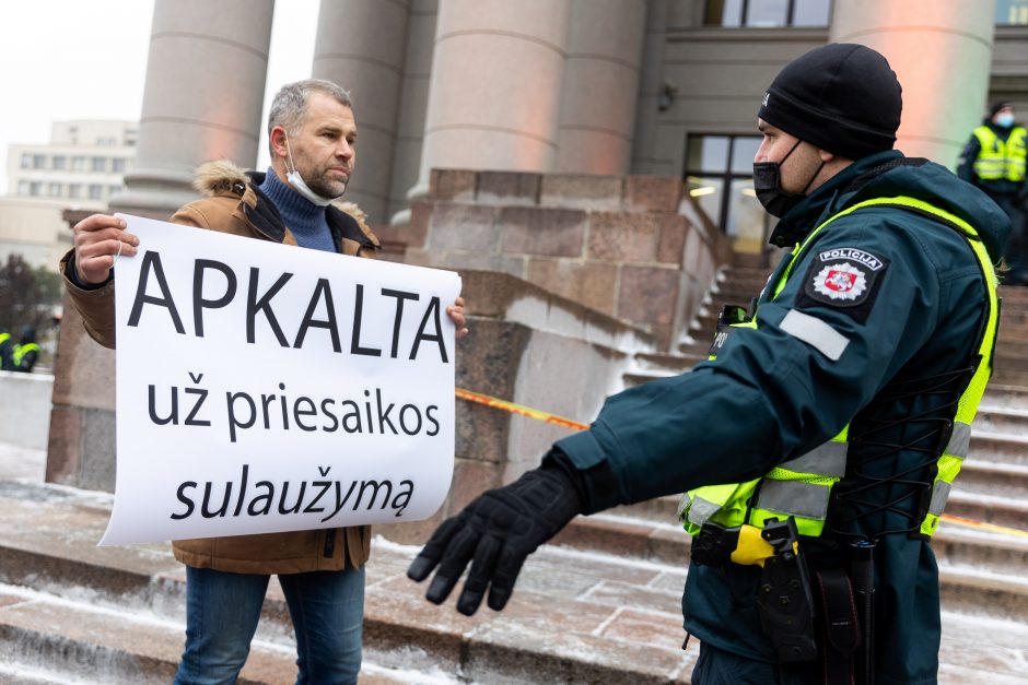 Po protesto – A. Orlausko pareiškimas apie valdžią: jie – ne vadovai, jie iškamšos