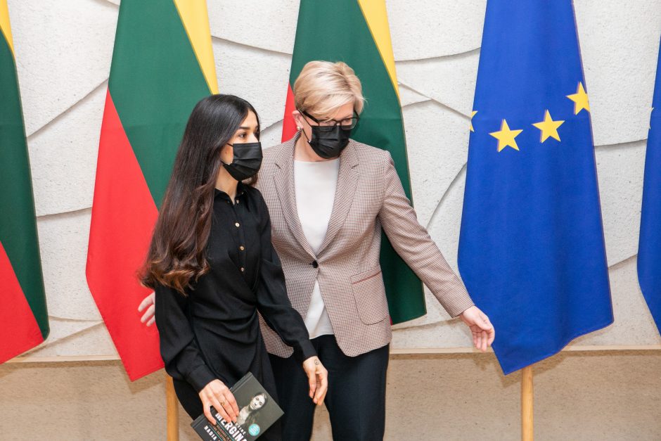 Nobelio laureatė N. Murad prašo Lietuvos padėti užtikrinti jazidų saugumą pasienyje