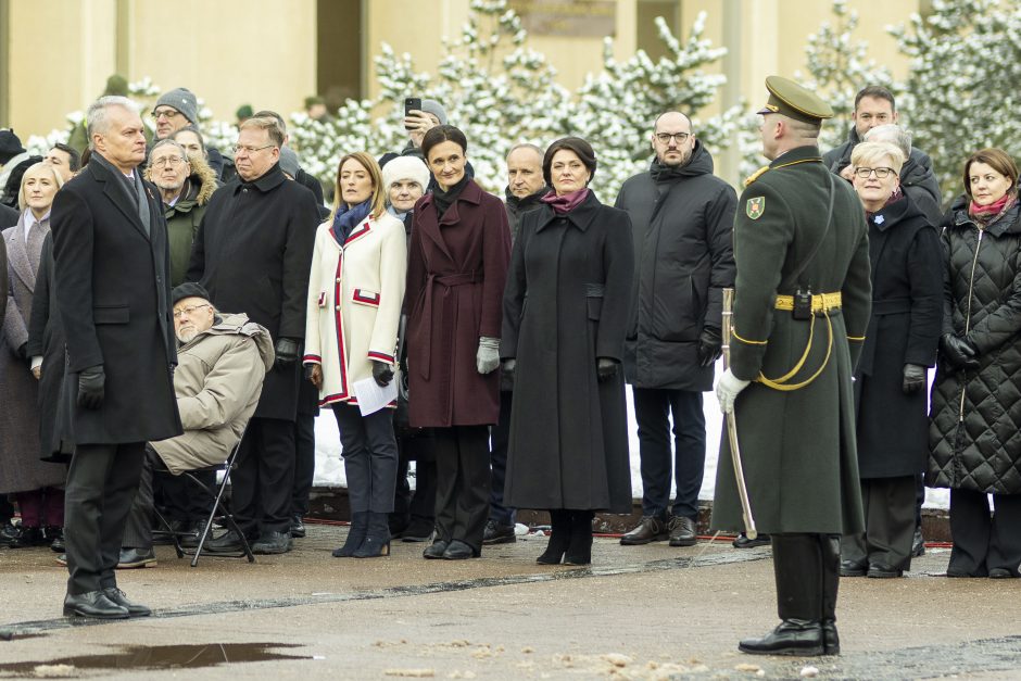 Laisvės gynėjų dienos proga Vilniuje pakeltos valstybės vėliavos