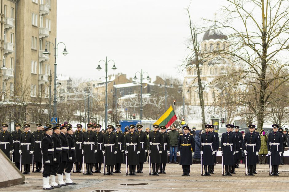 Laisvės gynėjų dienos proga Vilniuje pakeltos valstybės vėliavos