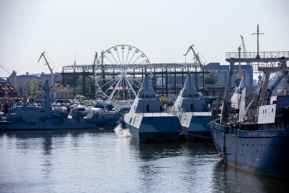 Klaipėdoje prišvartuotas „USS New York“ – plaukiantis memorialas Rugsėjo 11-osios aukoms