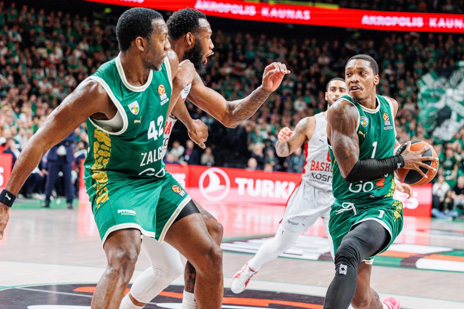 Eurolygos rungtynėse Kaune susitiko „Žalgiris“ ir Vitorijos „Baskonia“