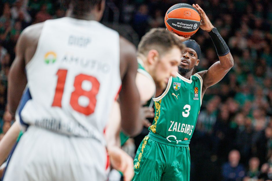 Eurolygos rungtynėse Kaune susitiko „Žalgiris“ ir Vitorijos „Baskonia“