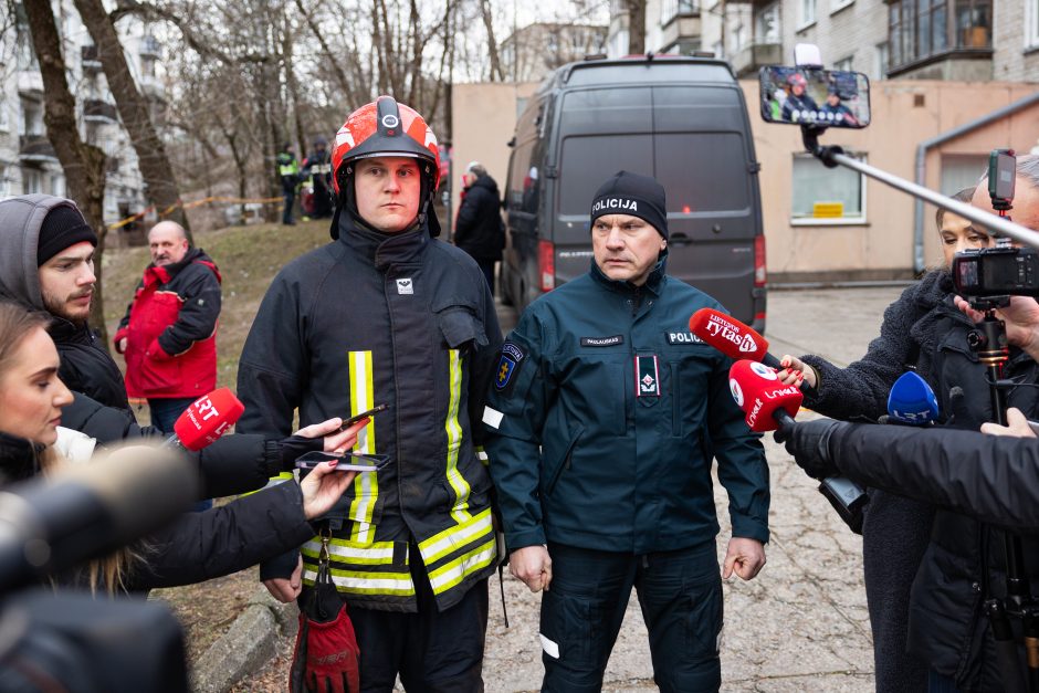 Sprogimas Dzūkų gatvės daugiabutyje