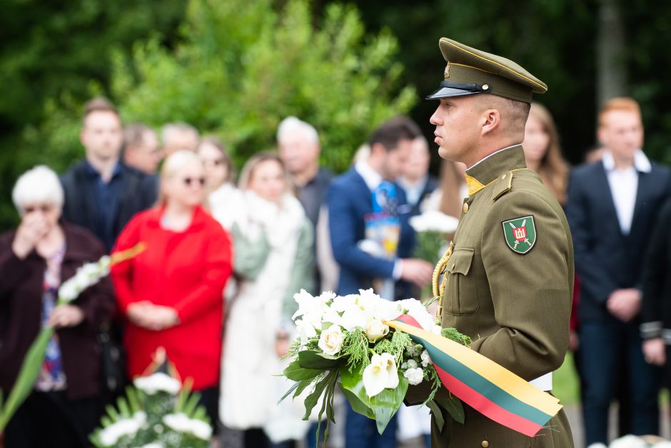 Prie Medininkų memorialo pagerbtas šioje vietoje žuvusiųjų atminimas