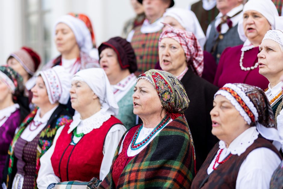 Reiškiant palaikymą Ukrainai Vilniuje sėtos saulėgrąžos