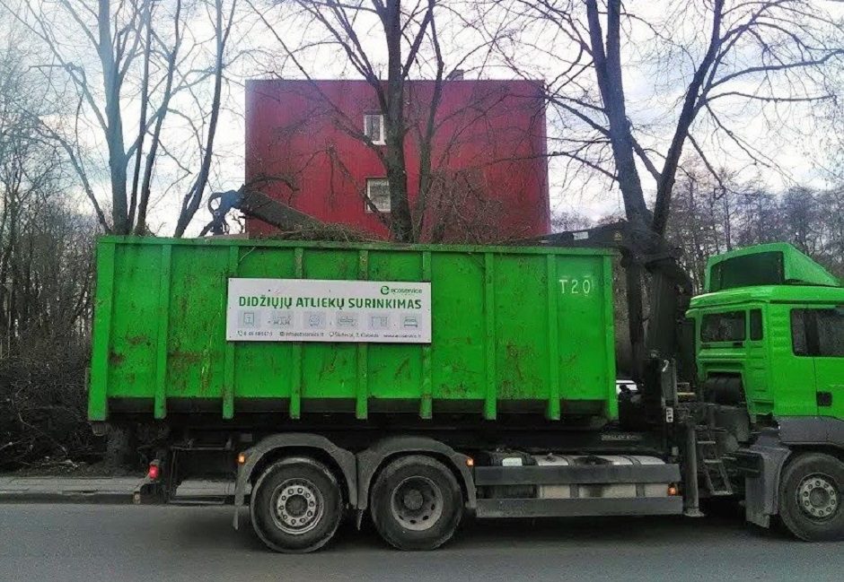 Pirmąjį kovo savaitgalį tęsiamas didžiųjų atliekų surinkimas iš Klaipėdos kiemų