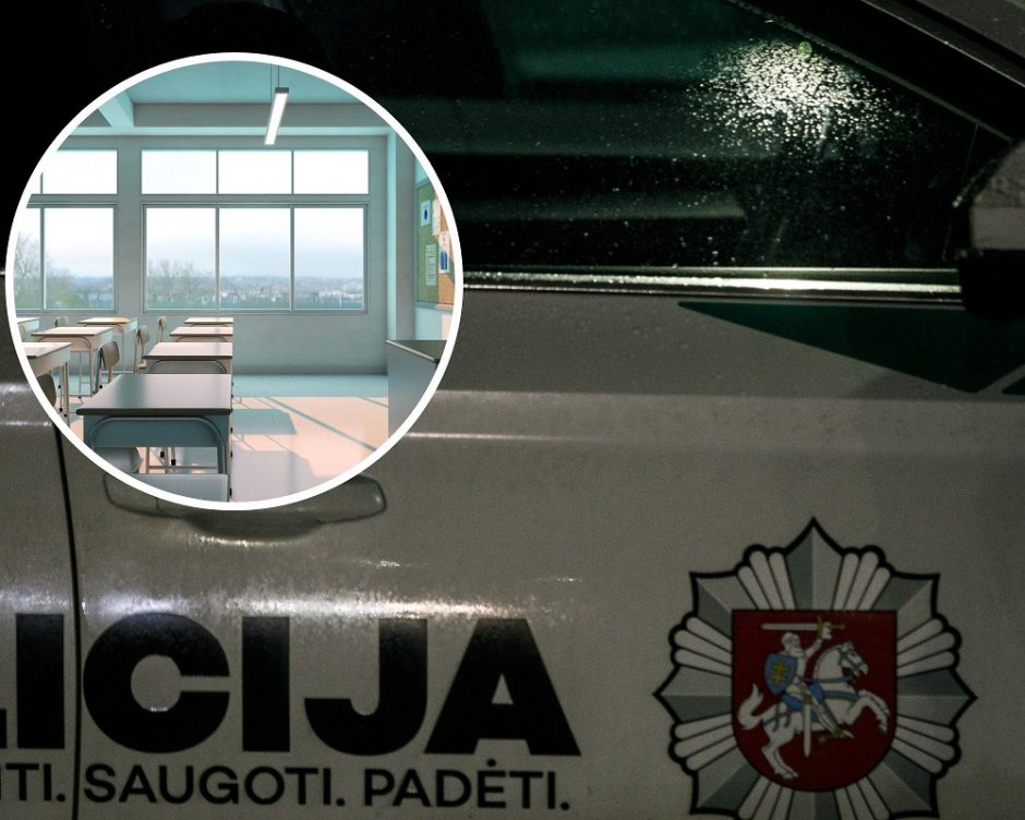 Nelaimė Vilniaus rajone: iš trečio gimnazijos aukšto galimai iškrito mergaitė