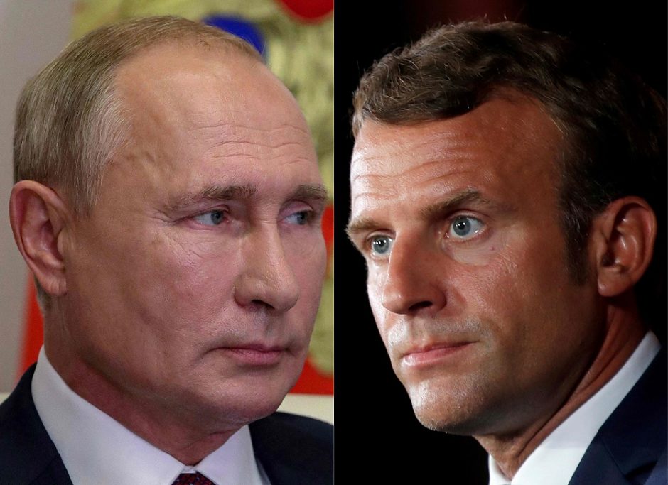 Prancūzija: po G-20 susitikimo E. Macronas paskambins „izoliuotam“ V. Putinui