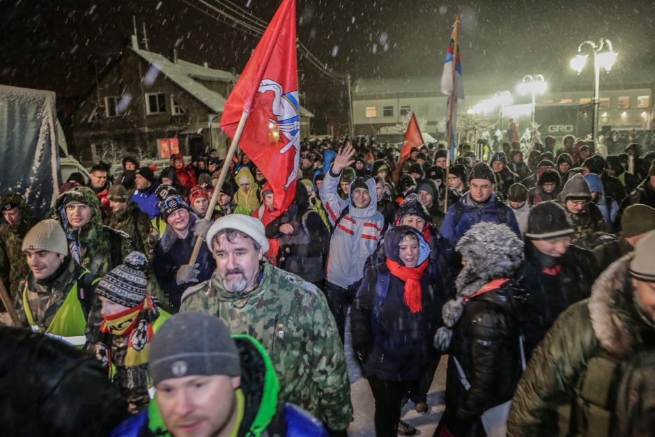 Sausio 15-osios garbei skirtas nakties žygis – kitu maršrutu