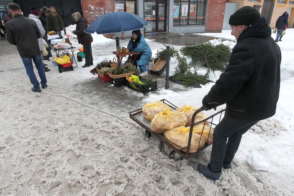 Žaliakalnio turgaus prekeivė: net ir prieš šventes niekas neperka žąsų ir ančių