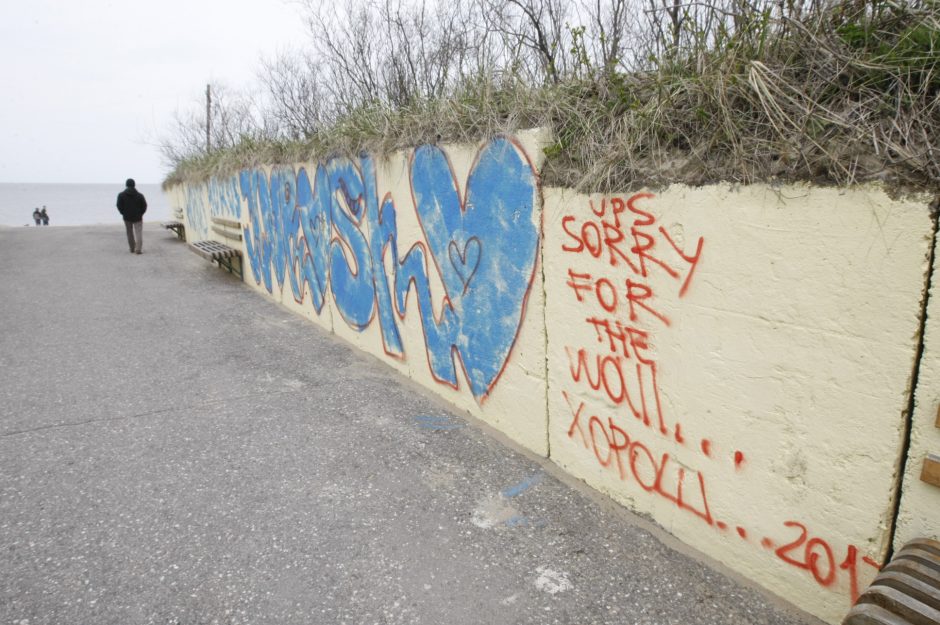 Paslėpė grafitininko „meną“