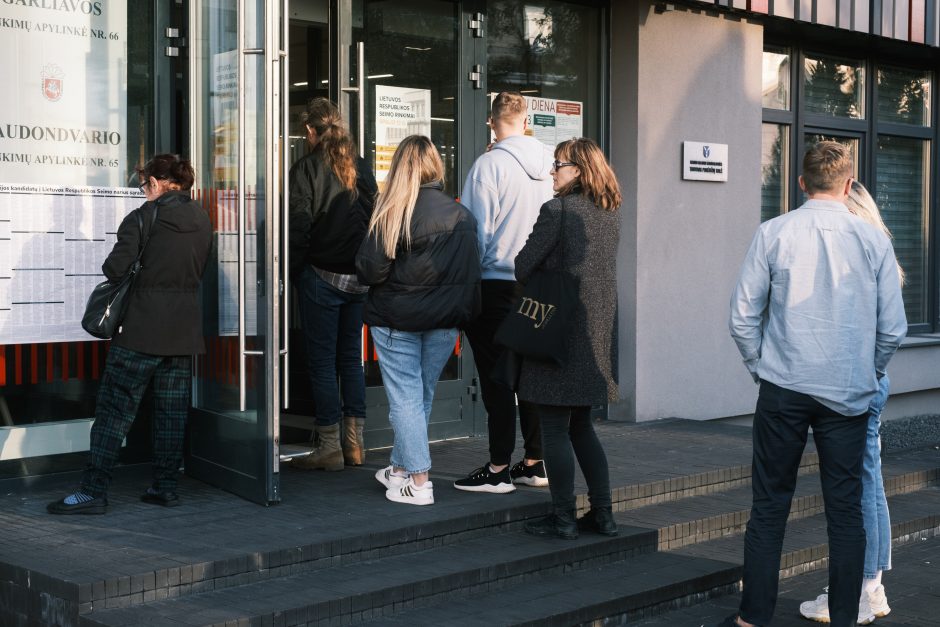 Širdį glostanti eilė: kauniečiai nori spėti iš anksto balsuoti Seimo rinkimuose