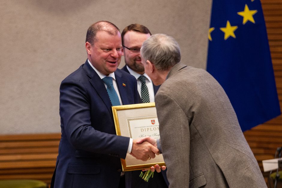 Dvylikai kūrėjų įteiktos Vyriausybės kultūros ir meno premijos