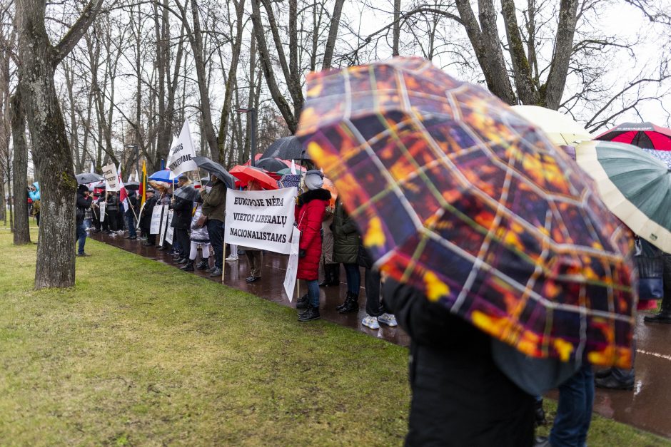 Protestuotojai reikalavo atšaukti Trakų rajono švietimo įstaigų pertvarką