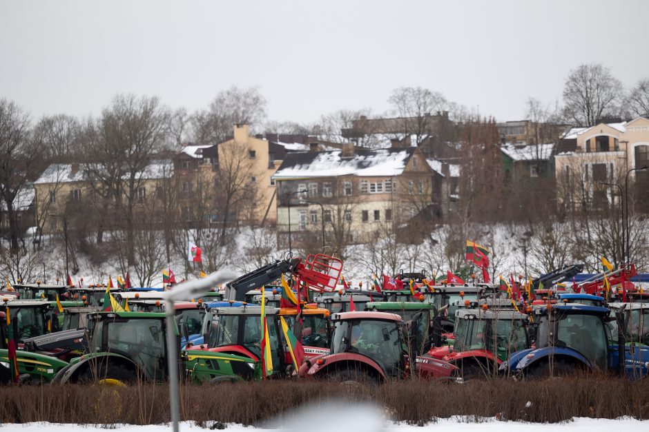 Žemdirbių technika penktadienį išvažiuos iš Vilniaus