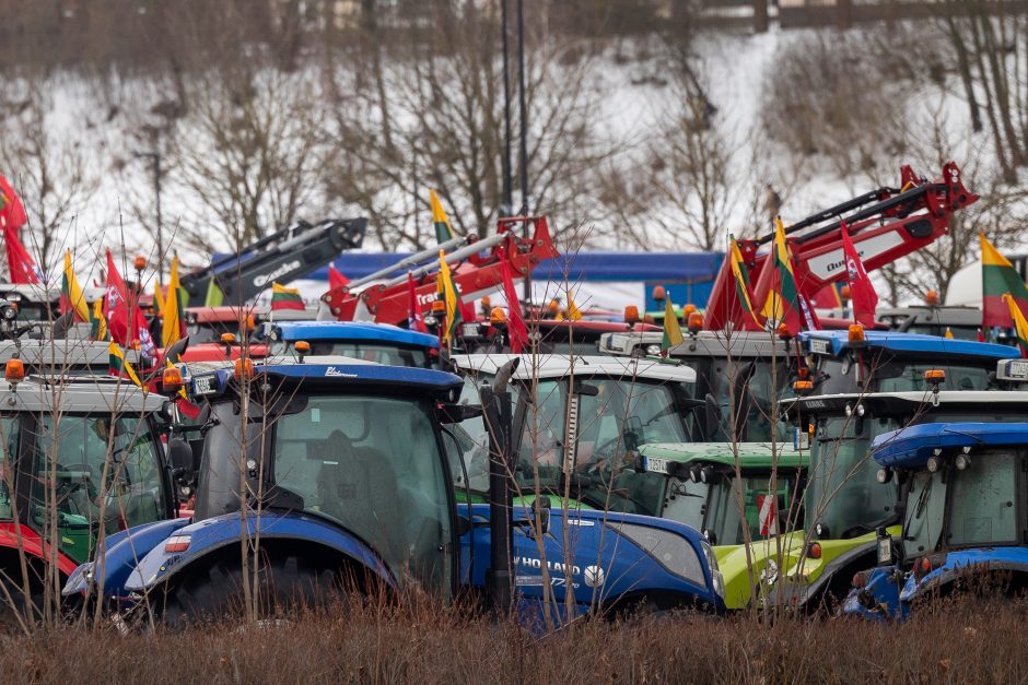 Žemdirbių technika penktadienį išvažiuos iš Vilniaus