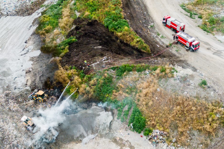 Po gaisro Lapių sąvartyne tarša Kaune – nedidelė