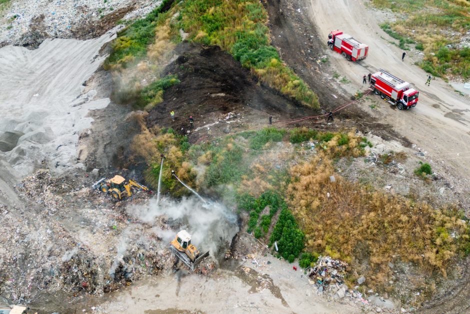 Po gaisro Lapių sąvartyne tarša Kaune – nedidelė