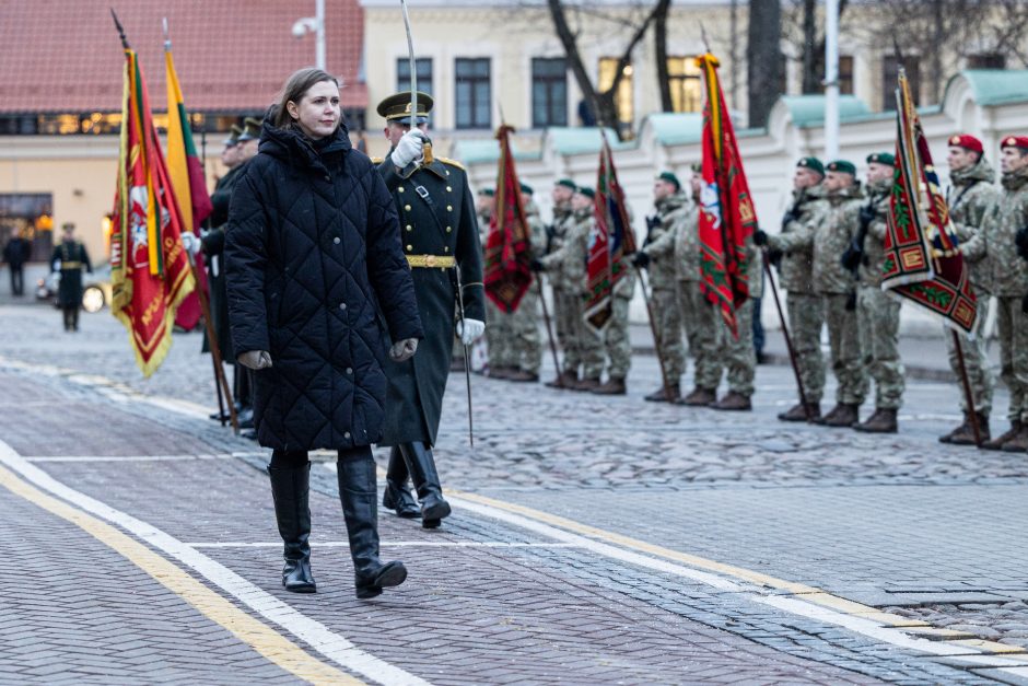 Iškilminga ceremonija: Kasčiūnas Šakalienei perleido vadovavimą KAM