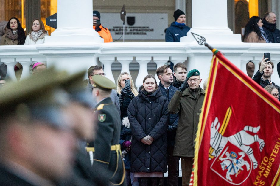 Iškilminga ceremonija: Kasčiūnas Šakalienei perleido vadovavimą KAM