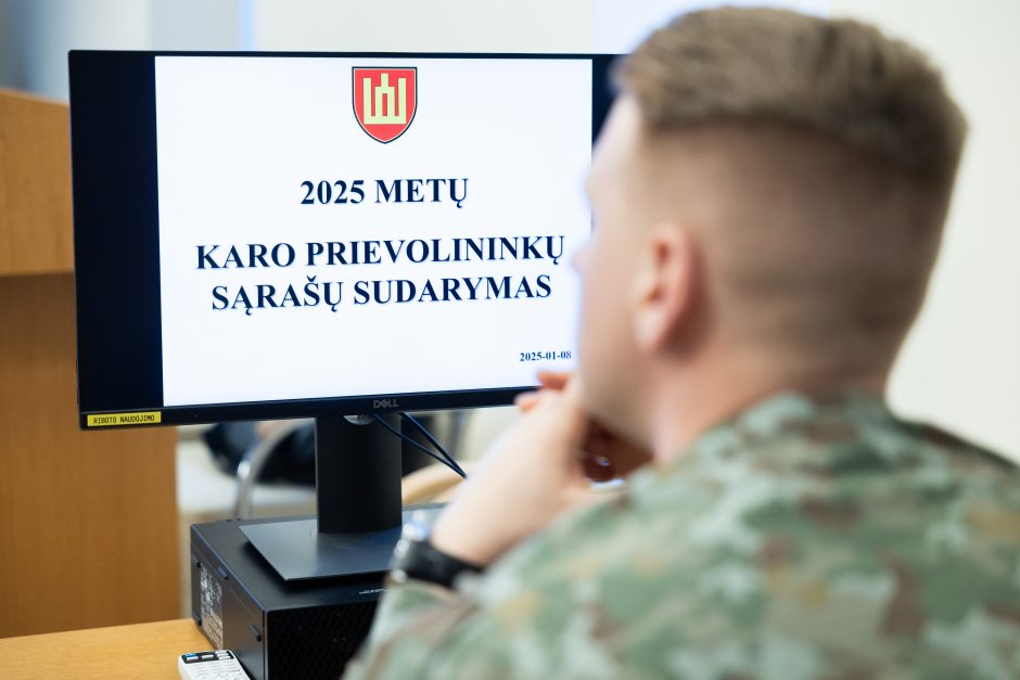 KAM sudaromas 2025 m. karo prievolininkų sąrašas