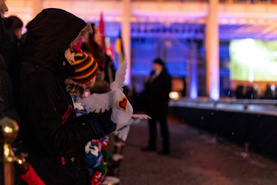 Atminimo laužų uždegimo ceremonija Vilniuje, Nepriklausomybės aikštėje