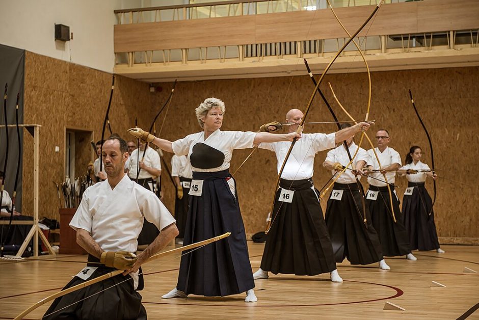 Kyudo varžybose Vilniuje nepralenkiami buvo lankininkai iš Vokietijos