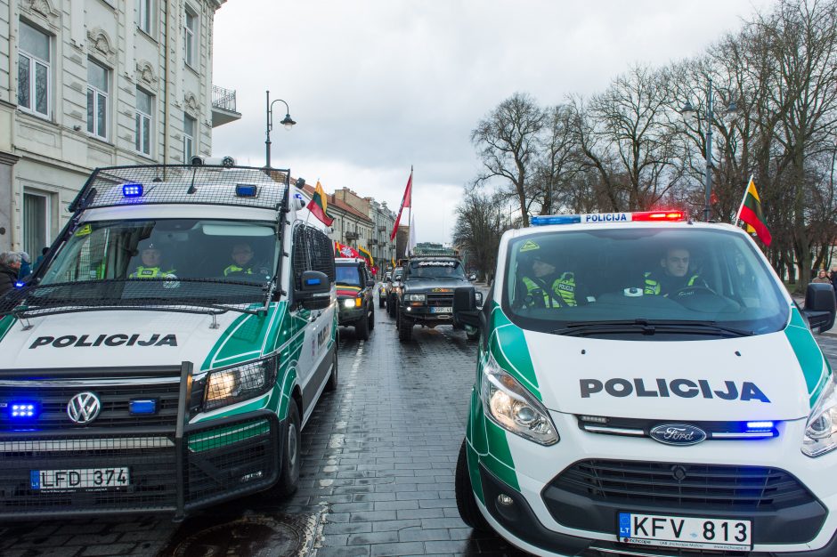 Keli šimtai žmonių žygiavo tautininkų eitynėse: reikalavo apriboti KT galias 