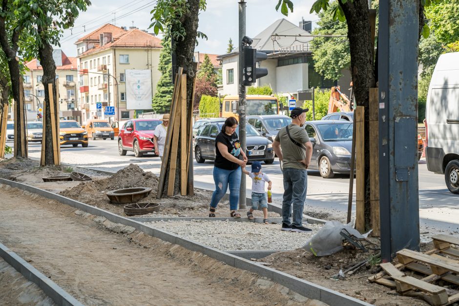 Darbai Savanorių prospekte: ar bus ribojamas eismas?